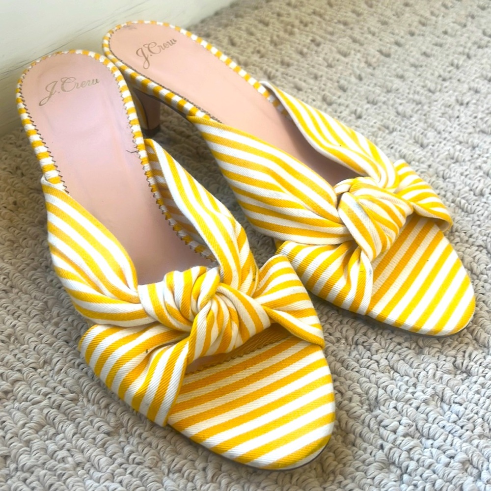 J. Crew knotted kitten heel sandals